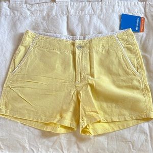 Columbia Solar Fade shorts yellow 8 new cotton